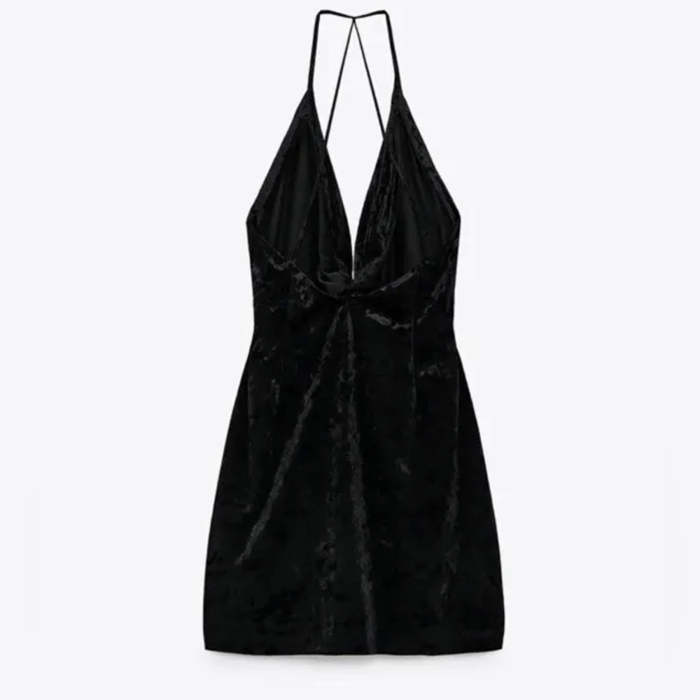Zara velvet strappy dress